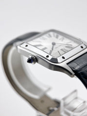 2023 Cartier Santos Dumont Quartz 42mm WSSA0022 Silver Dial - Box And Papers