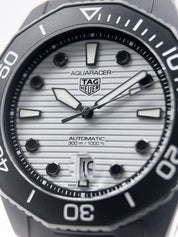 2022 Tag Heuer Aqua Racer Automatic 43mm White Dial WBP201D - Box And Papers