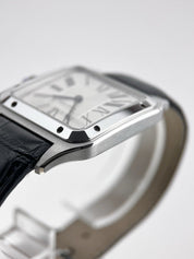 2023 Cartier Santos Dumont Quartz 42mm WSSA0022 Silver Dial - Box And Papers