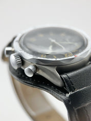 Vintage Junghans J88 Stainless Steel Black 38mm Manual Wind Men’s Watch