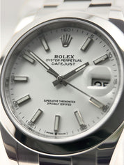 2023 Rolex Datejust Automatic 41mm Steel Mens Oyster Bracelet Watch Ref - 126300