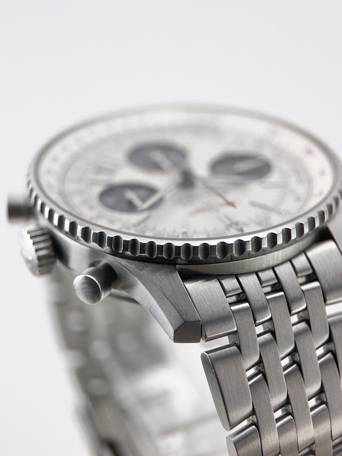 Breitling Navitimer Stainless Steel White Dial 42mm Automatic Mens Watch A23322