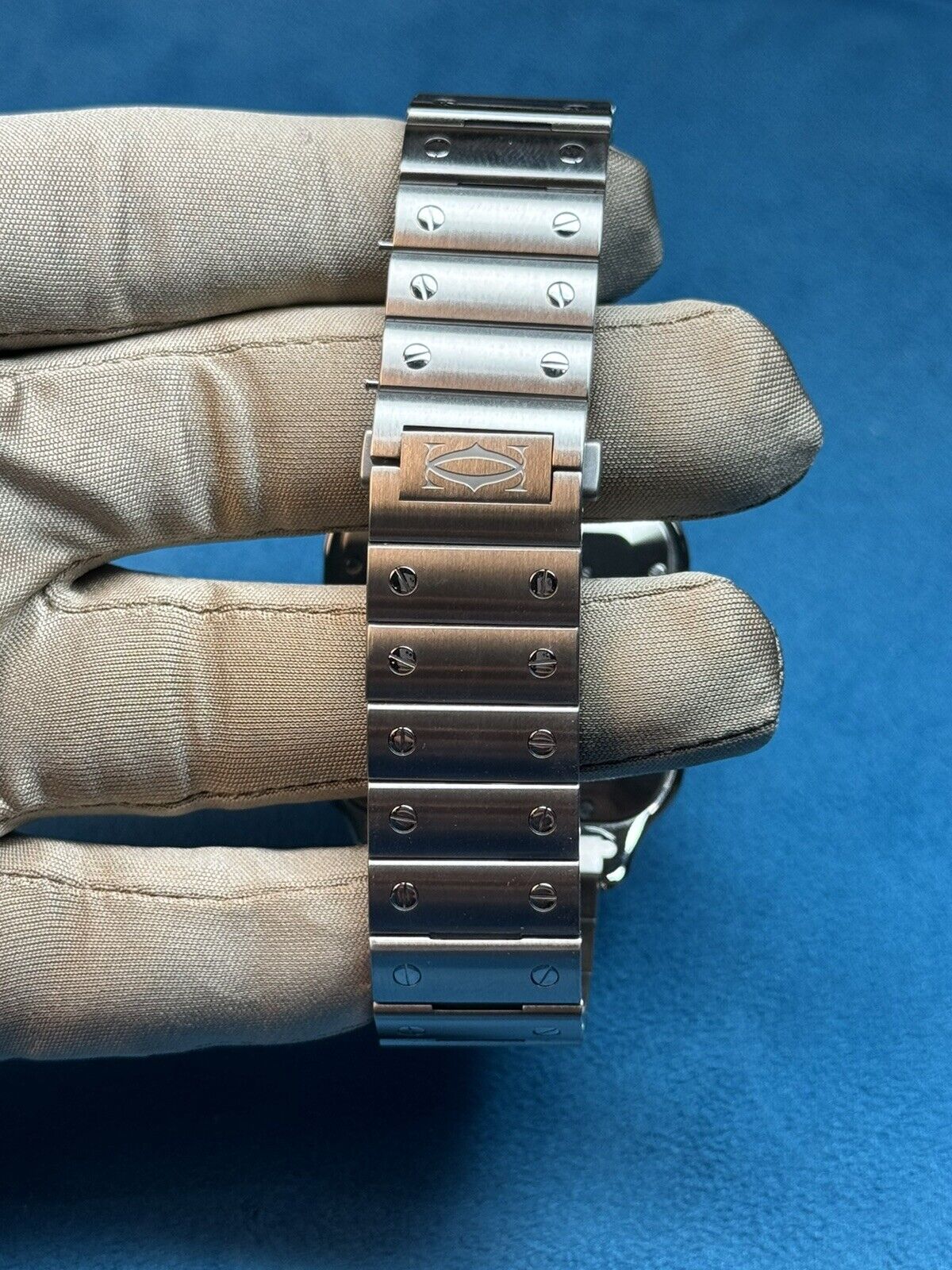 2021 Cartier Large Santos 40mm Blue Dial WSSA0030 Stainless Steel - B/P