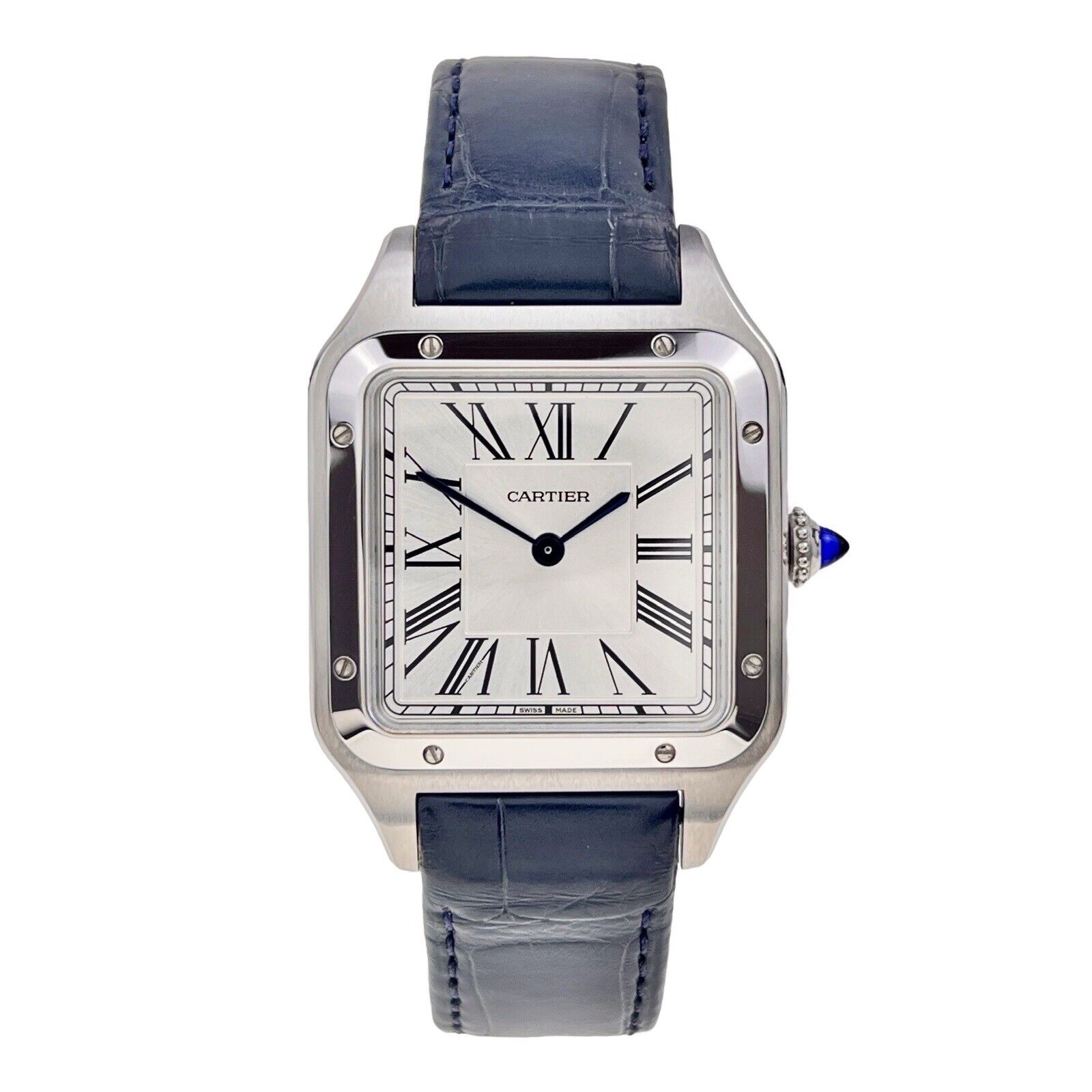 2023 Cartier Santos Dumont Quartz 42mm WSSA0022 Silver Dial - Box And Papers