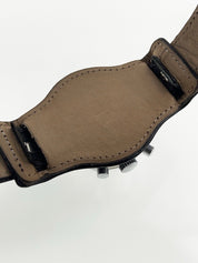 Vintage Junghans J88 Stainless Steel Black 38mm Manual Wind Men’s Watch