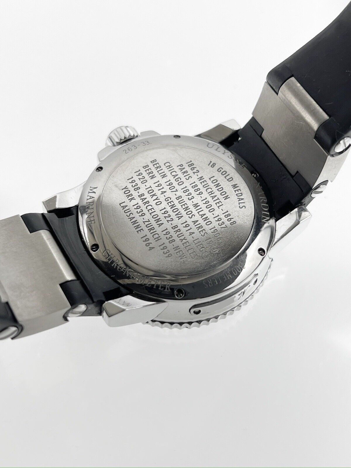 Ulysse Nardin Maxi Marine Stainless Diver Silver Dial 42mm Ref- 263-33 W/ Box