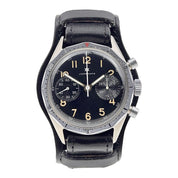 Vintage Junghans J88 Stainless Steel Black 38mm Manual Wind Men’s Watch