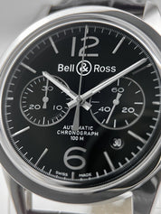 2016 Bell & Ross Automatic Steel 41mm Black Dial SS Men’s BR126 - Box And Papers