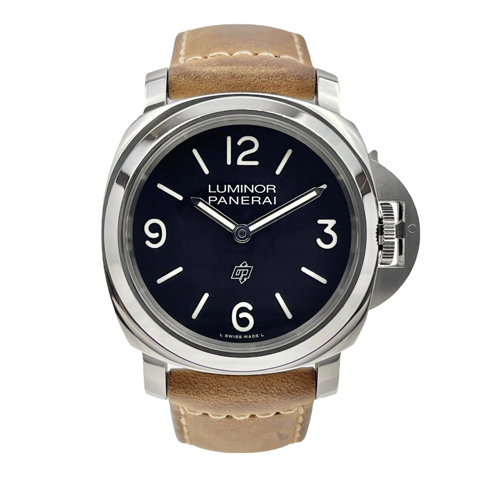 Panerai Base Logo Manual Wind Movement 44mm Black Dial PAM01086