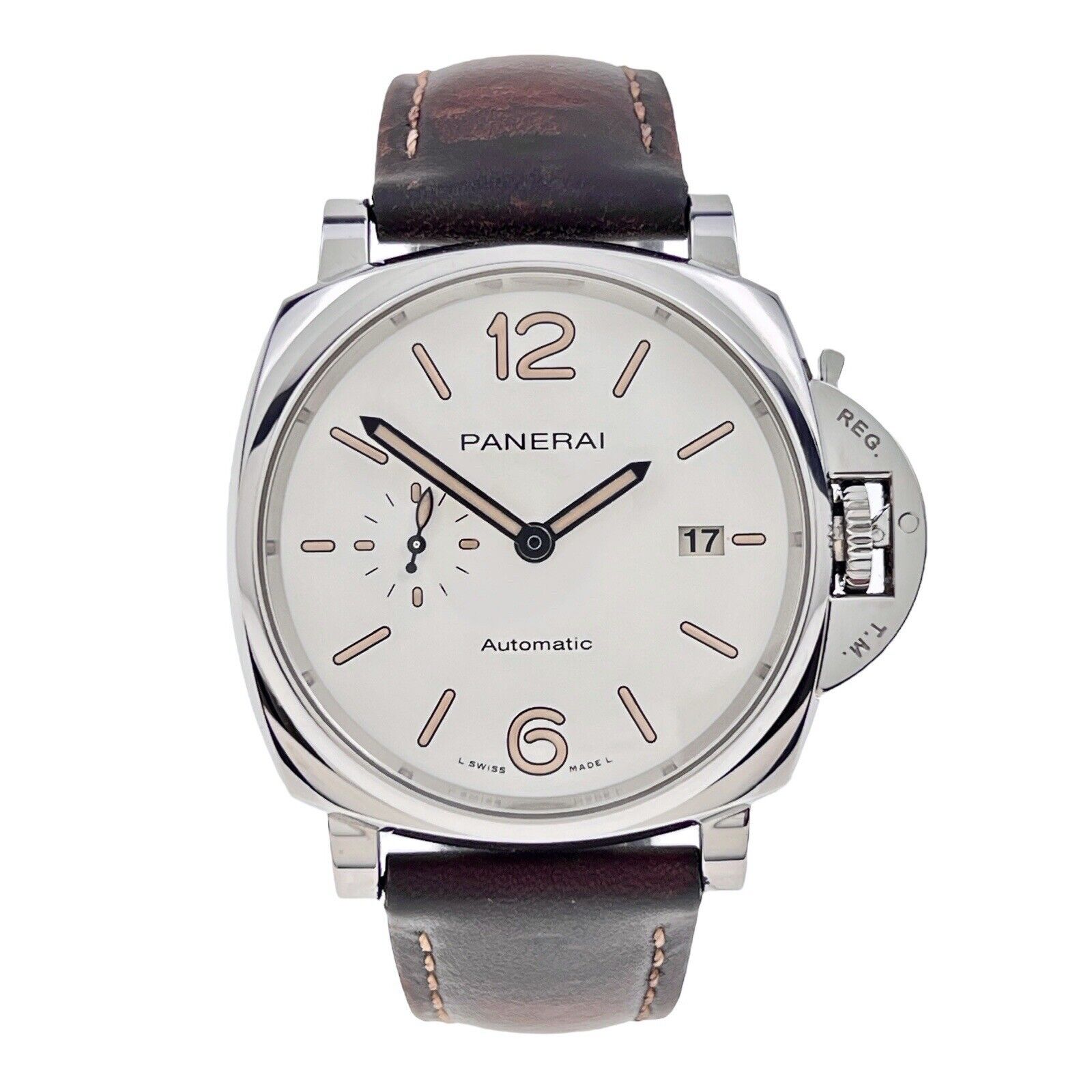 2021 Panerai Luminor Automatic 42mm PAM01046 Leather Band - Box And Papers