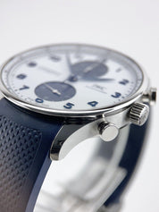 2023 IWC Portuguese Chronograph Automatic 41mm White Dial IW371620 - B&P