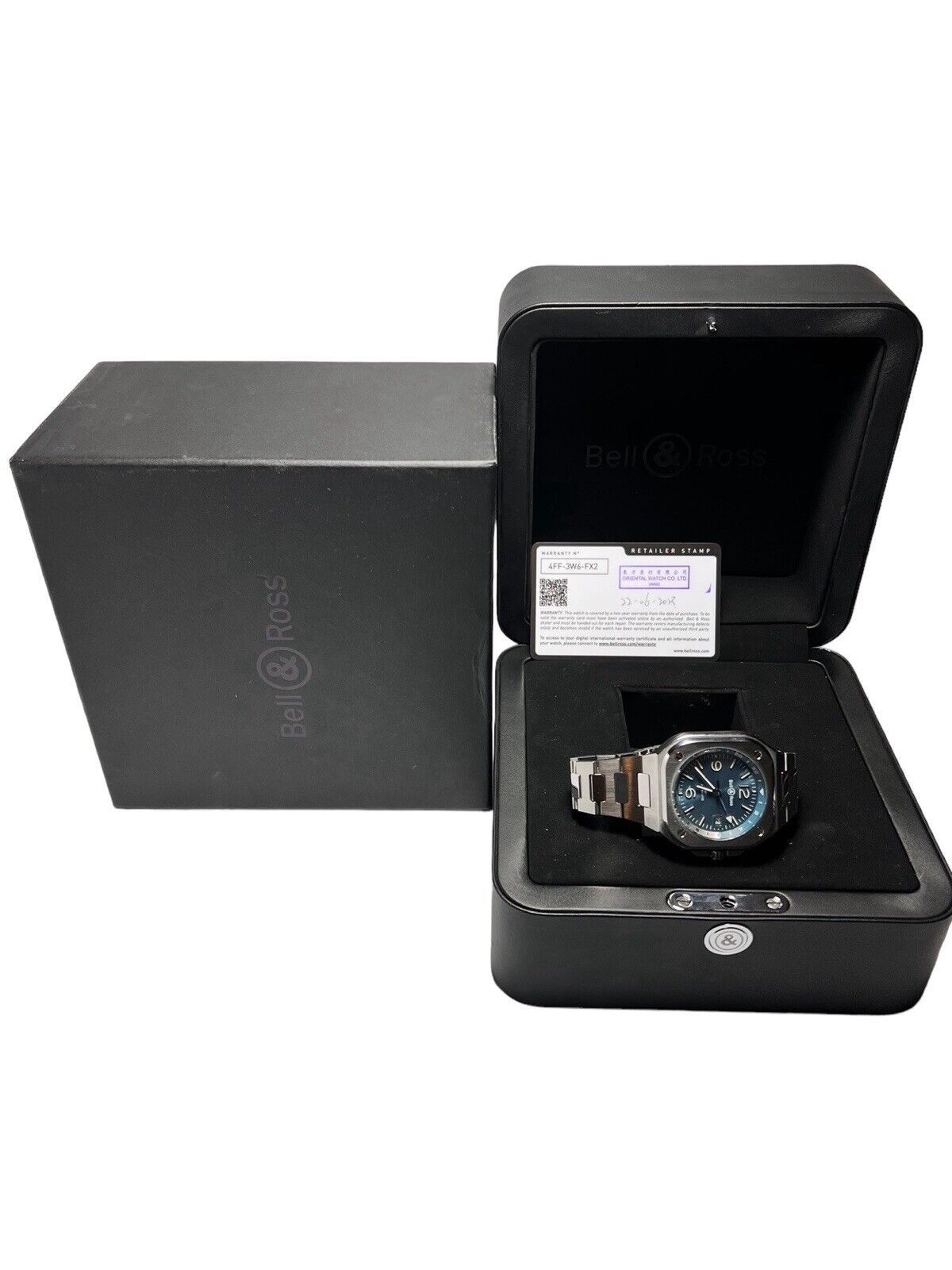 2023 Bell & Ross GMT Automatic 40mm Blue Dial Men's Watch BR05 - Box And Papers