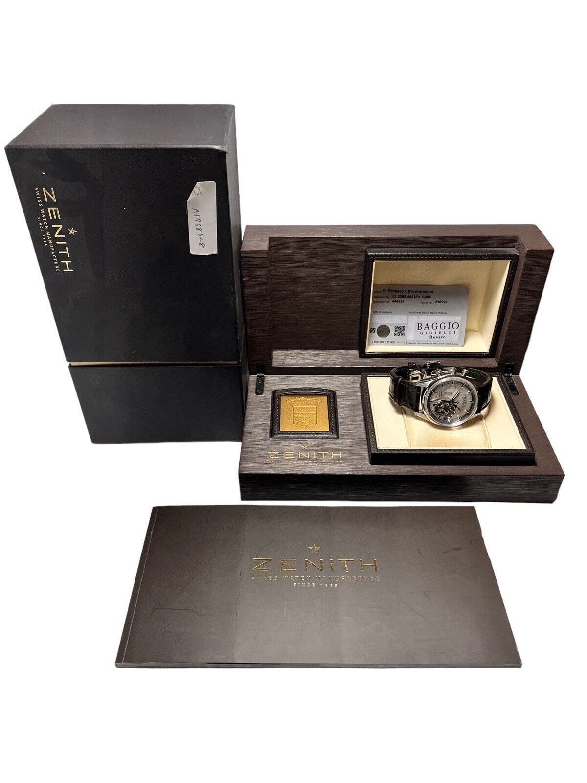 Zenith El Primero Chronomaster Stainless Steel White 42mm Automaitc Men’s Watch