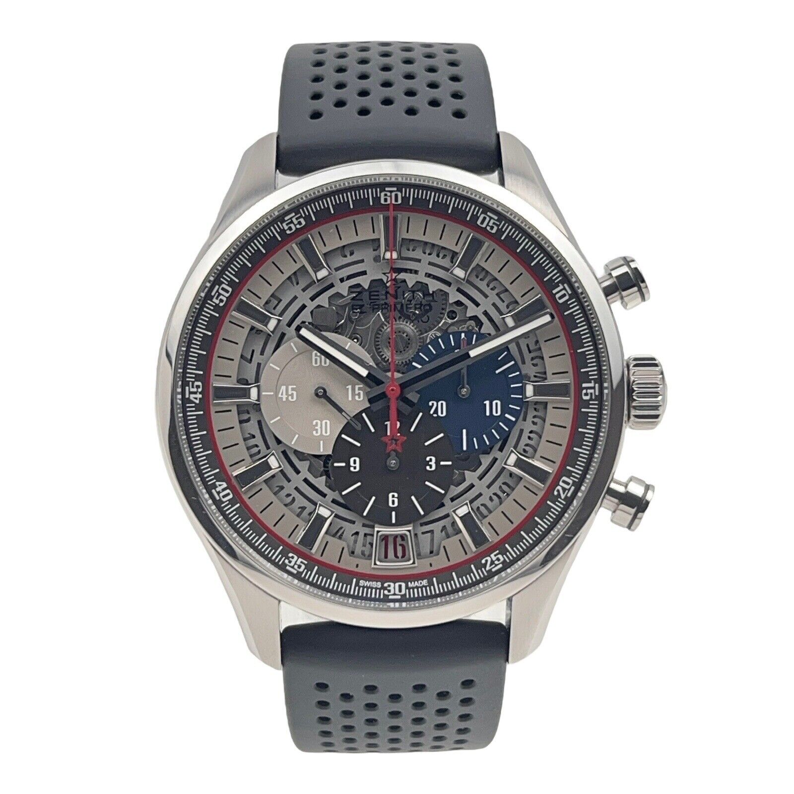Zenith El Primero 03.2522.400 Chronograph  Skeleton Dial Automatic Men’s Watch