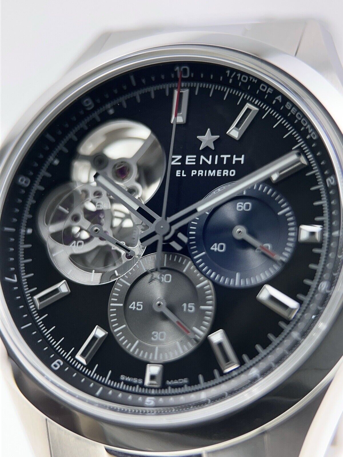 Zenith Chronomaster Open Stainless Steel Black 39.5mm Automatic Men’s Watch