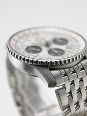 Breitling Navitimer Stainless Steel White Dial 42mm Automatic Mens Watch A23322