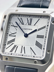 2023 Cartier Santos Dumont Quartz 42mm WSSA0022 Silver Dial - Box And Papers
