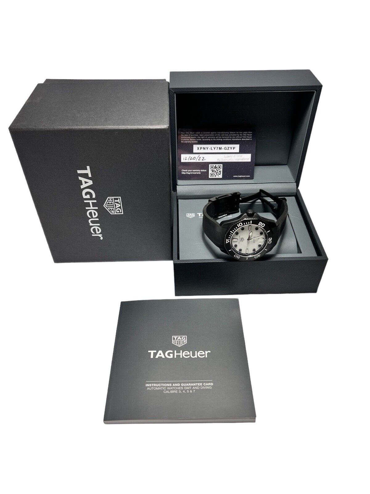 2022 Tag Heuer Aqua Racer Automatic 43mm White Dial WBP201D - Box And Papers