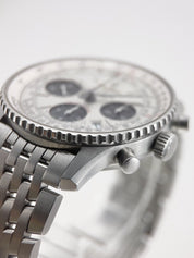 Breitling Navitimer Stainless Steel White Dial 42mm Automatic Mens Watch A23322