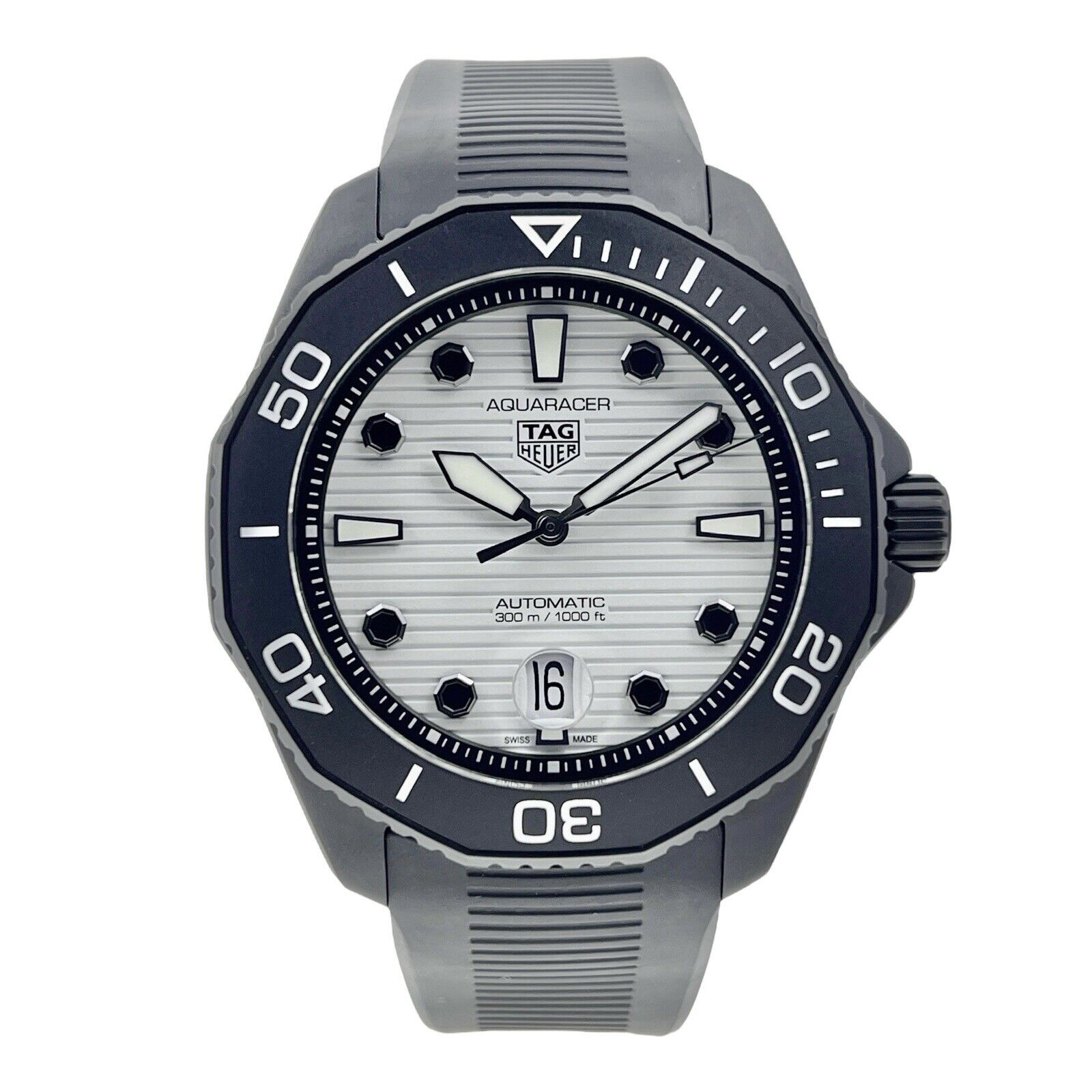 2022 Tag Heuer Aqua Racer Automatic 43mm White Dial WBP201D - Box And Papers