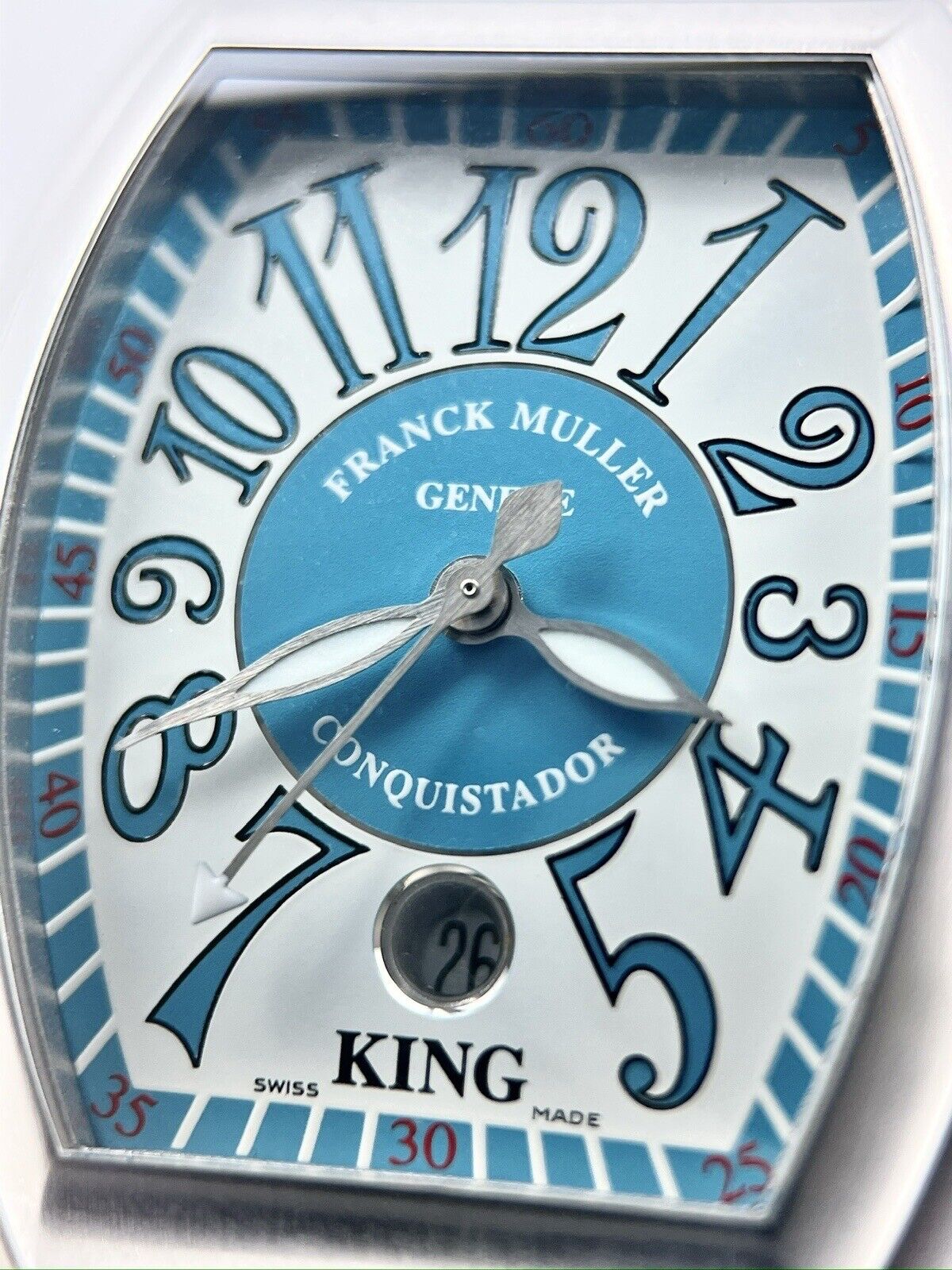 Franck Muller Conquistador Costa Smeralda Watch 35mm 8005SC - Box And Papers