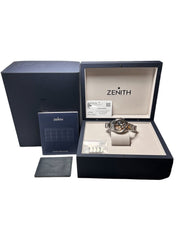 Zenith Chronomaster Open Stainless Steel Black 39.5mm Automatic Men’s Watch