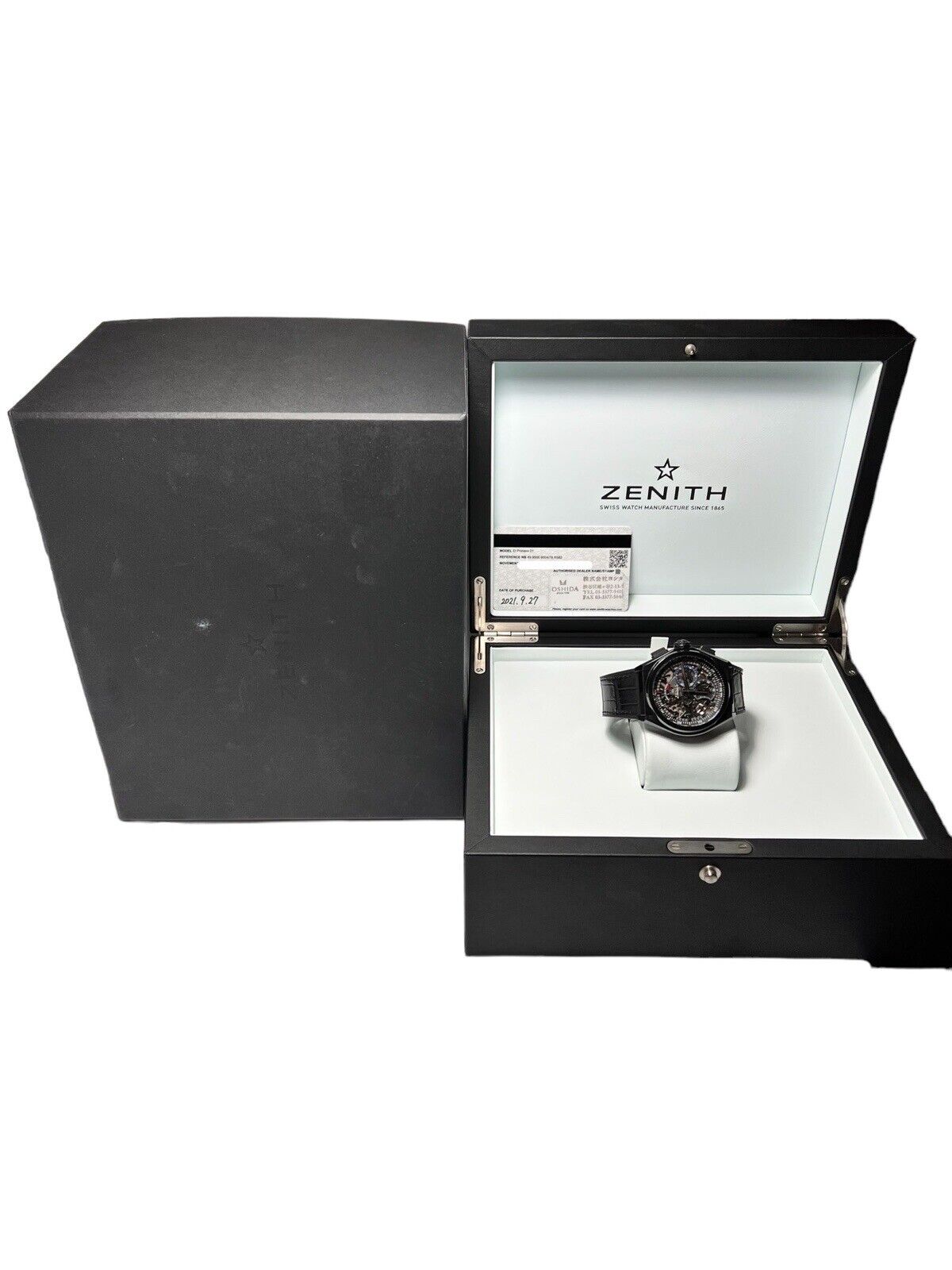 Zenith Defy El Primero Black Ceramic 49.000.9004/78.R582 Automatic 44mm  - B&Ps