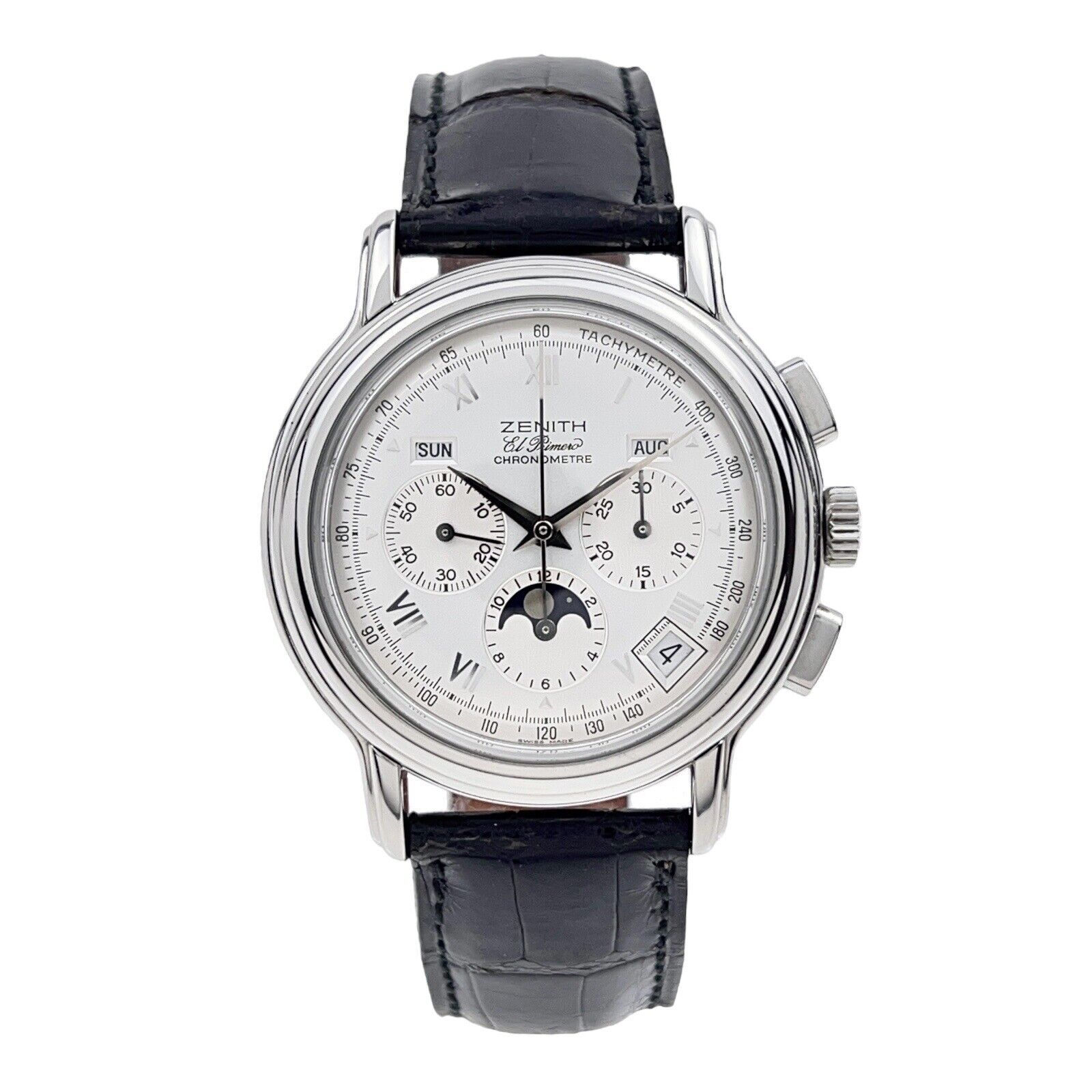 ZENITH El Primero 40mm Ref 01.0240.410 Chronomaster Moonphase Men's Watch