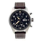 2021 IWC Pilot's Men's Black Dial Stainless Steel Leather Watch IW387903 - B/P