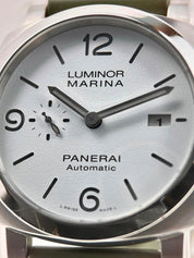 2022 Panerai Luminor Marina White Dial Men's Automatic Date Watch PAM01314 B&P
