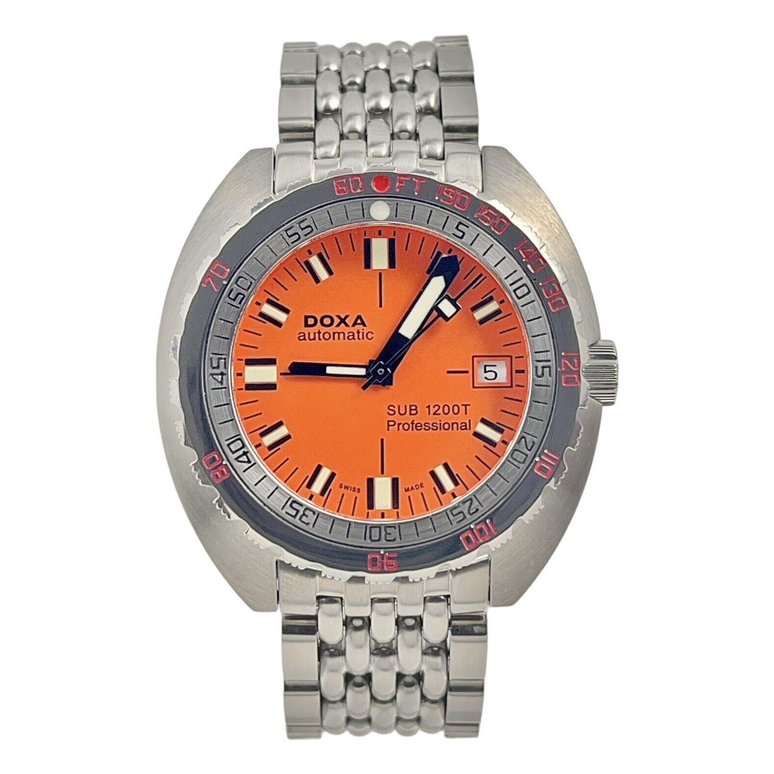 DOXA SUB 1200t Caribbean Orange Limited Edition 45mm Swiss Automatic 1 Birmingham Luxury Watches