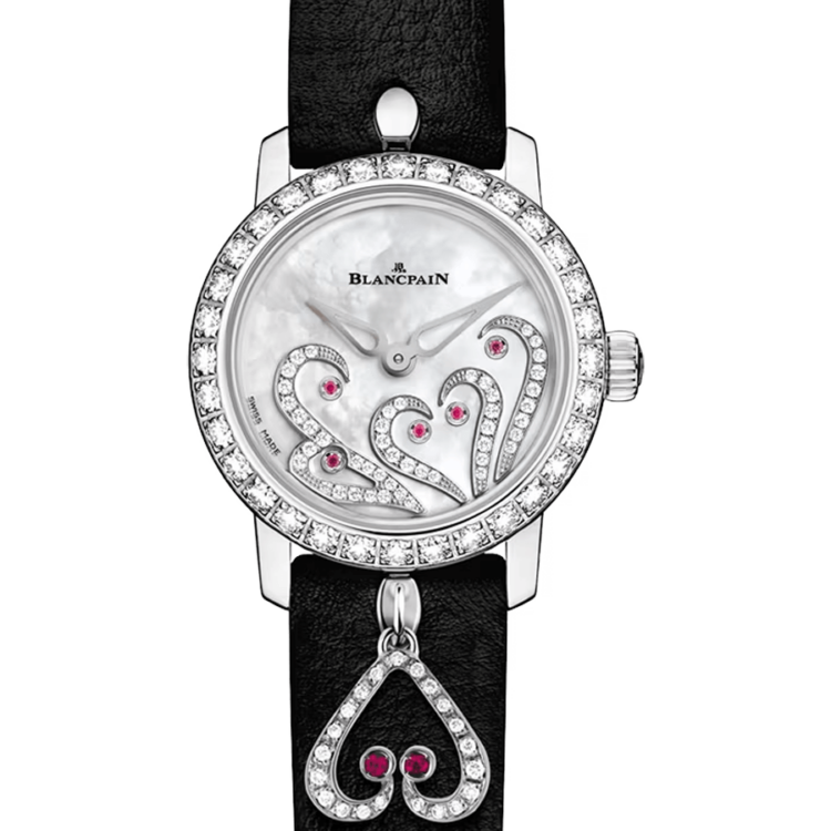 Blancpain Ladybird Ultraplate White Gold Mother of Pearl Diamond Ladies Watch - 0063B 1954 63A