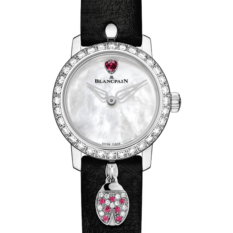 Blancpain Ladybird Ultraplate Mother of Pearl White Gold Diamond Ladies Watch - 0063D 1954 63A