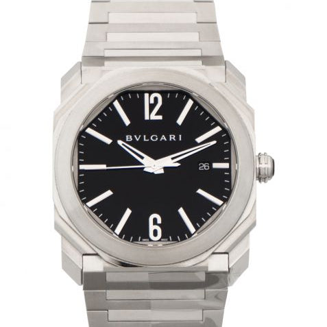 Bvlgari Octo L'Originale Automatic Black Dial Stainless Steel Men's Watch