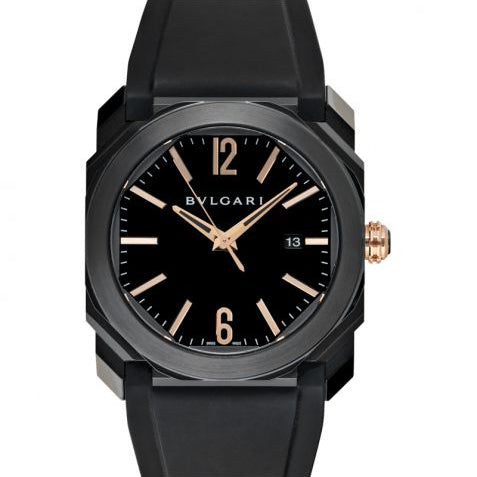Bvlgari Octo L'Originale Automatic Black Dial Stainless Steel Men's Watch