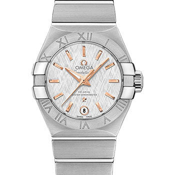 Omega Constellation Co-Axial Master Chronometer Watch - 27 mm Steel Case - White -Silvery Dial - 127.10.27.20.02.001