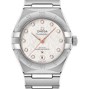 Omega Constellation Manhattan Co-Axial Master Chronometer Watch - 29 mm Steel Case - Cream Silvery Dial - 131.10.29.20.52.001