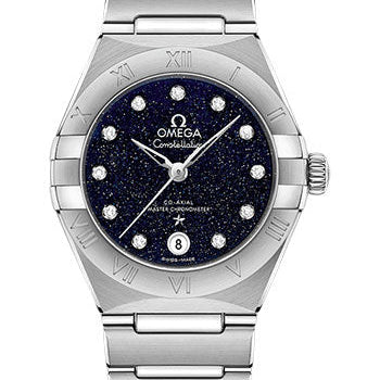 Omega Constellation Omega Co-Axial Master Chronometer - 29 mm Steel Case - Blue Glass Diamond Dial - 131.10.29.20.53.001