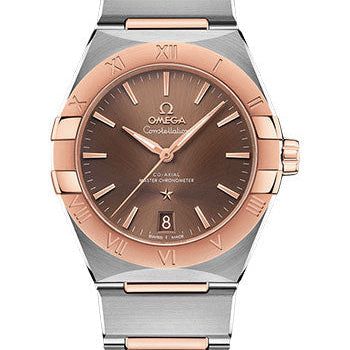 Omega Constellation OMEGA Co-Axial Master Chronometer - 36 mm Steel And Sedna Gold Case - Brown Dial - 131.20.36.20.13.001