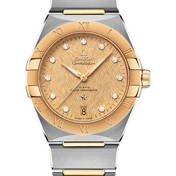 Omega Constellation OMEGA Co-Axial Master Chronometer - 36 mm Steel And Yellow Gold Case - Champagne Diamond Dial - 131.20.36.20.58.001