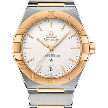 Omega Constellation OMEGA Co-Axial Master Chronometer - 39 mm Steel And Yellow Gold Case - Silvery Dial - 131.20.39.20.02.002