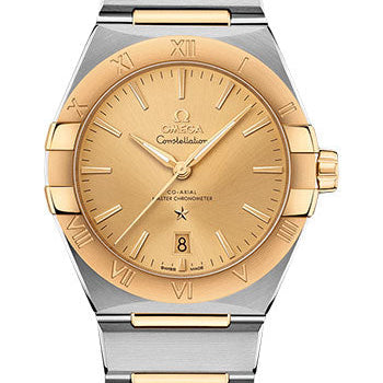 Omega Constellation OMEGA Co-Axial Master Chronometer - 39 mm Steel And Yellow Gold Case - Champagne Dial - 131.20.39.20.08.001