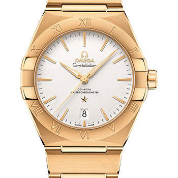 Omega Constellation OMEGA Co-Axial Master Chronometer - 39 mm Yellow Gold Case - Silvery Dial - 131.50.39.20.02.002