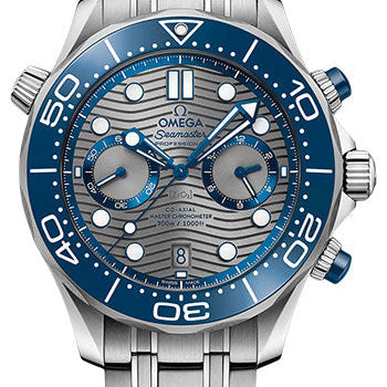 Omega Seamaster Diver 300M Omega Co-Axial Master Chronometer Chronograph - 44 mm Steel Case - Grey Dial - 210.30.44.51.06.001