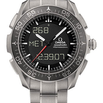 Omega Speedmaster Skywalker X-33 Chronograph 45 mm Watch - 45 mm Titanium Case - Black Ceramic Bezel - Black Dial - 318.90.45.79.01.001