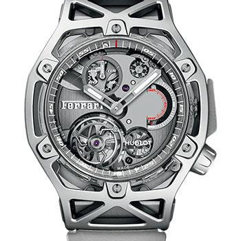 Hublot Novelties Techframe Ferrari Tourbillon Chronograph Sapphire White Gold Limited Edition of 70 Watch-408.JW.0123.RX