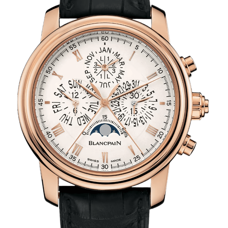 Blancpain Villeret Quantieme Perpetuel Chronographe Flyback a Rattrapante Men's Watch - 4286P 3642 55B
