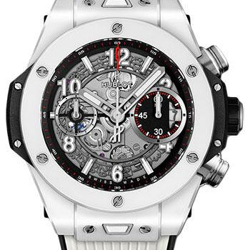 Hublot Big Bang Unico White Ceramic 42mm Watch - 42 mm - Black Skeleton Dial-441.HX.1170.RX