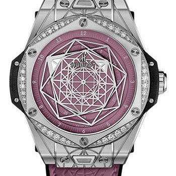 Hublot Big Bang One Click Sang Bleu Steel Pink Diamonds Watch - 39 mm - And Pink Dial Limited Edition of 200-465.SS.89P7.VR.1204.MXM20