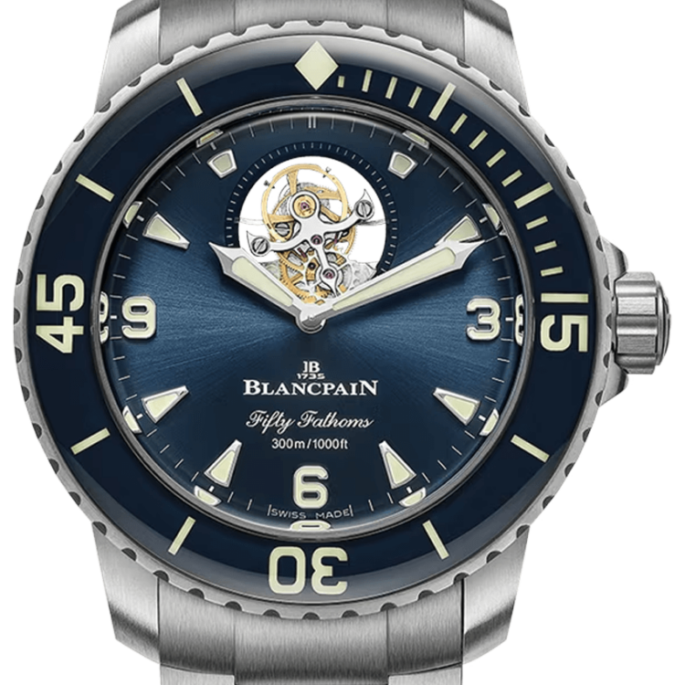 Blancpain Fifty Fathoms Tourbillon 8 Jours Titanium Men's Watch - 5025 12B40 98S